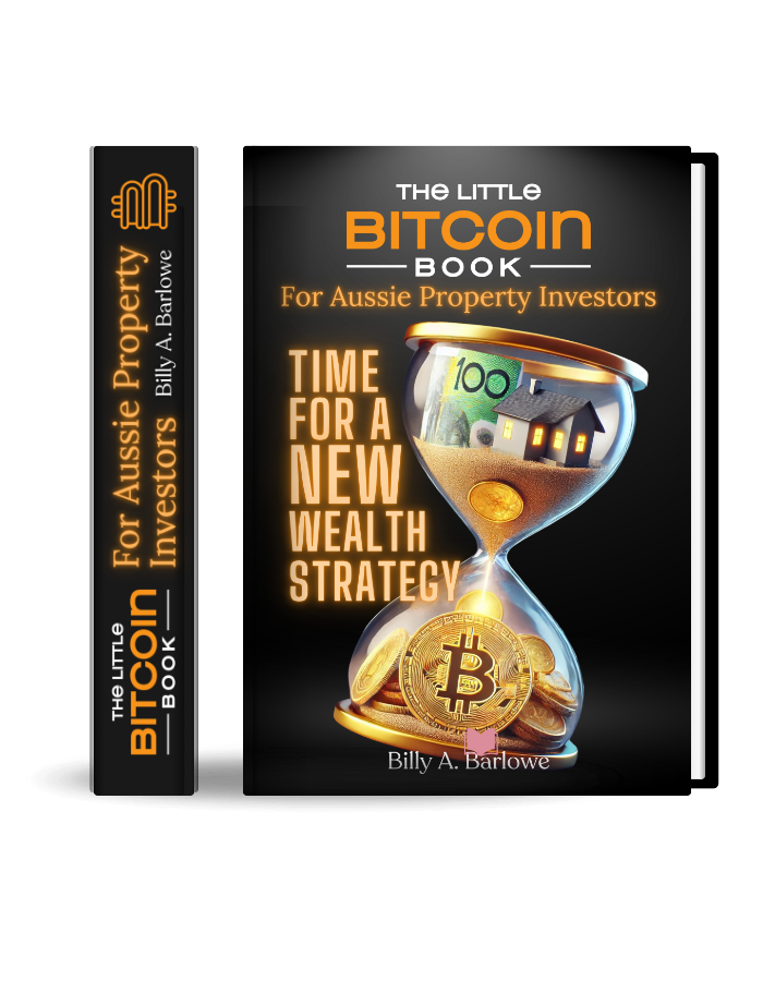 Book cover transparent backgrouns The Little Bitcoin Book For Aussie Property Investors